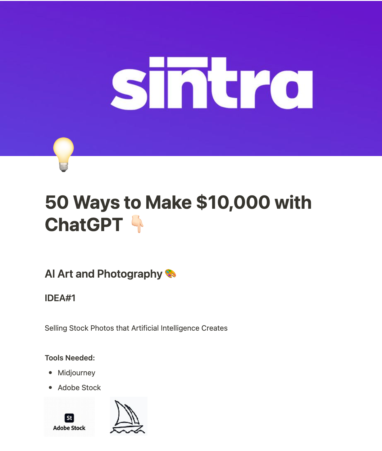 50 Ways to Make $10,000 with ChatGPT (Sale)